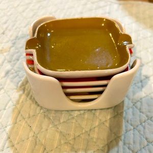 Mid Century stacking ashtray set